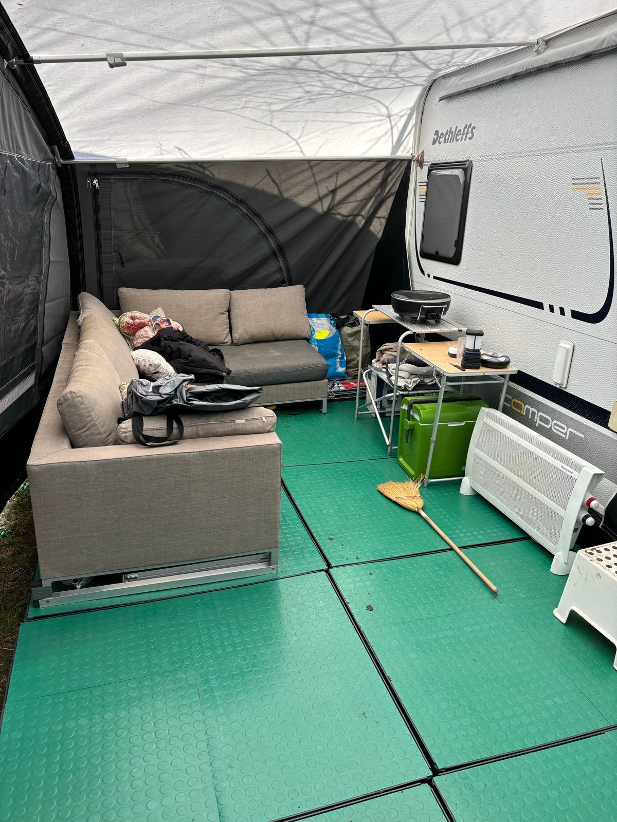 Kunststof pallet vloer voor voortent of luifel, Caravans en Kamperen, Ophalen of Verzenden, Gebruikt
