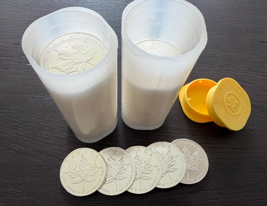 1oz zilver Maple leaf (meer stuks beschikbaar), Postzegels en Munten, Edelmetalen en Baren, Zilver, Ophalen of Verzenden