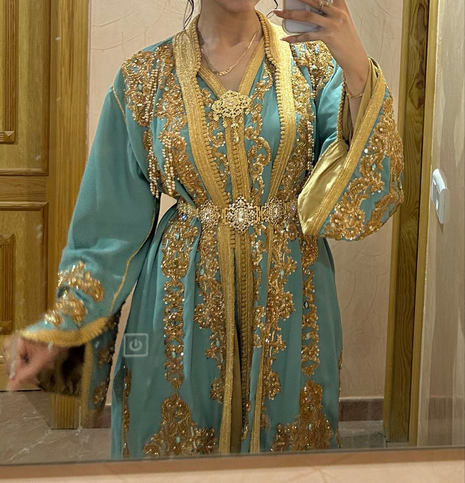 Prachtige Marokkaanse Takchita, Kleding | Dames, Gelegenheidskleding, Ophalen of Verzenden, Zo goed als nieuw, Meerkleurig, Overige typen