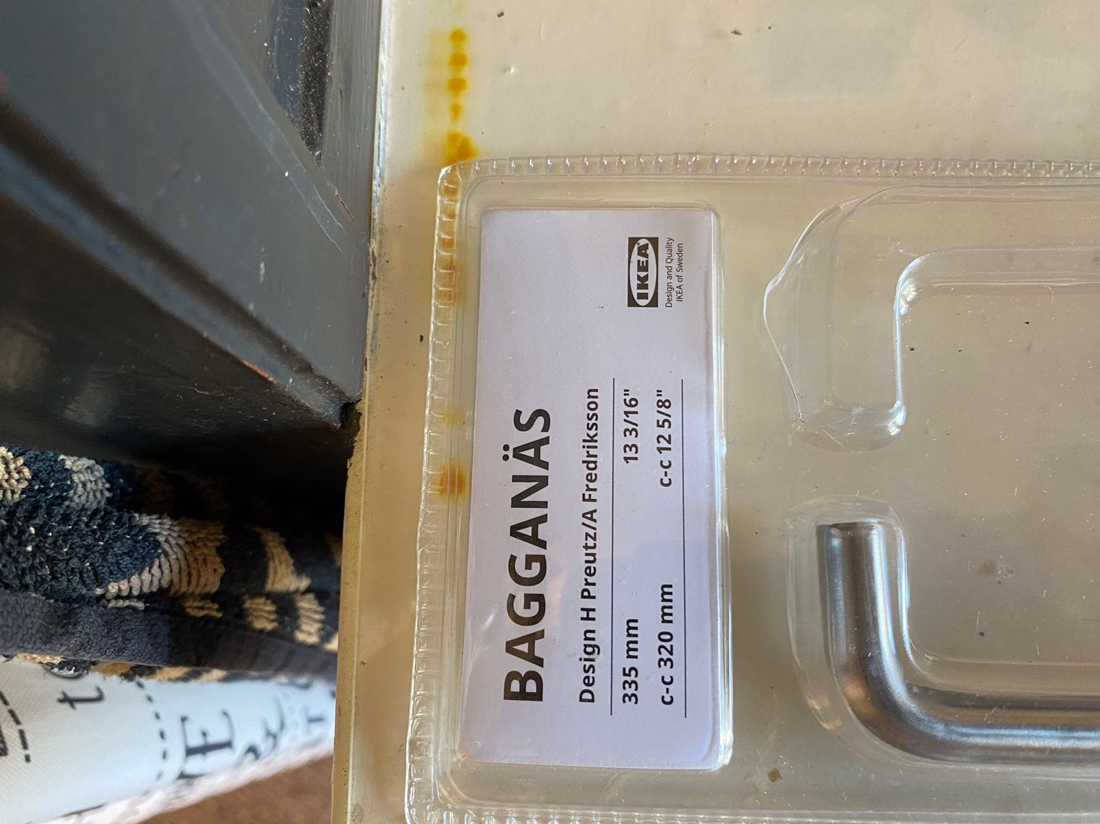 IKEA GREEP RVS 335 MM, Ophalen, Nieuw
