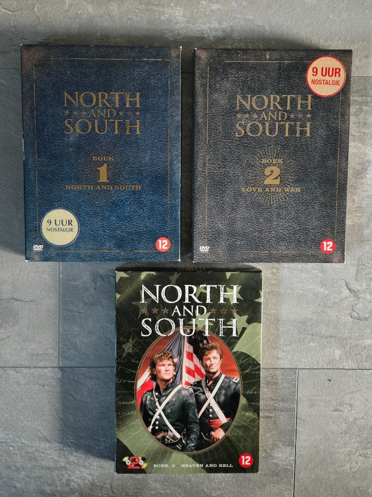 NORTH AND SOUTH Complete TV Serie P Swayze - 3 Dvd Boxen, Boxset, Drama, Ophalen of Verzenden, Zo goed als nieuw