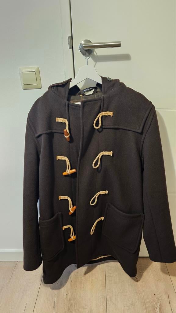 Gloverall Mid Length Duffle Jacket maat 42UK (L-XL) bruin, Maat 52/54 (L), Bruin, Ophalen of Verzenden, Zo goed als nieuw