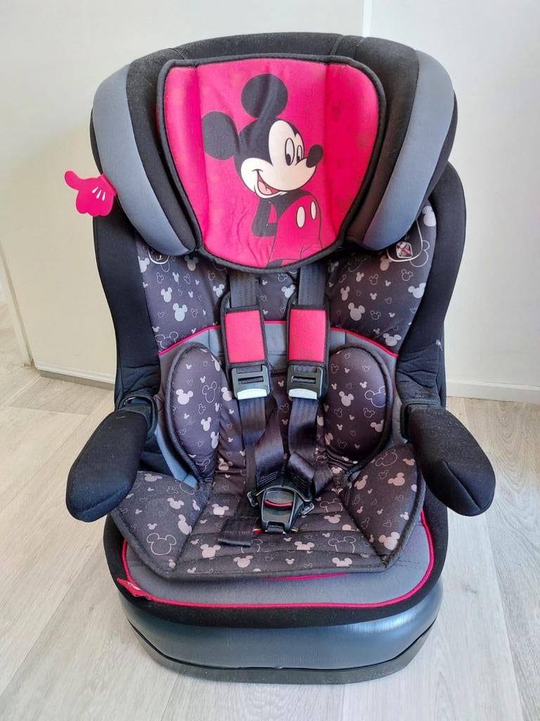 Mickey Mouse Kinderstoel voor in de auto, Zijbescherming, 9 t/m 36 kg, Ophalen, Overige merken