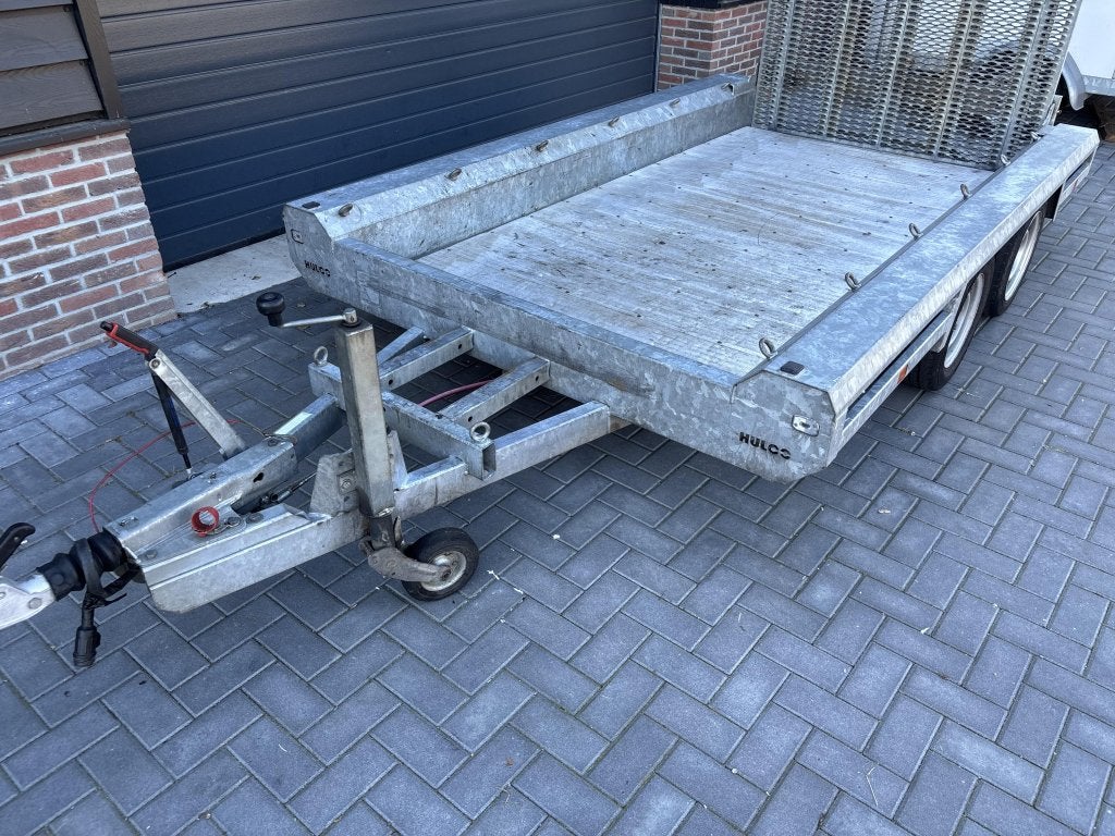Hulco Machinetransporter oprijwagen aanhanger aanhangwagen, Gebruikt