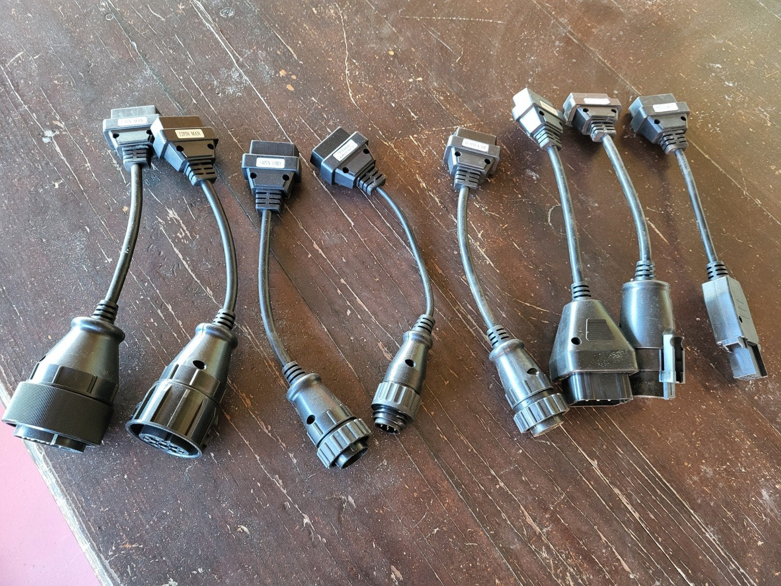 OBD2 Adapterkabel set voor vrachtwagens - Zwart, Auto-onderdelen, Ophalen of Verzenden, Nieuw, Renault