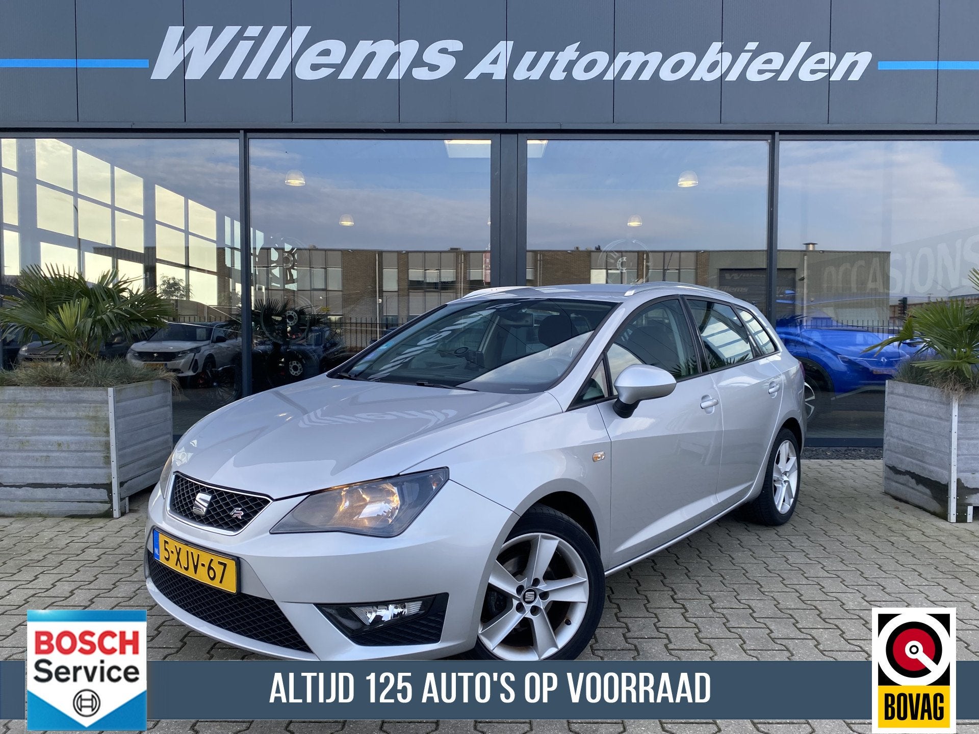 SEAT Ibiza ST 1.2 TSI FR Navigatie, Climate Control & Cruise, Auto's, Euro 5, Stof, Gebruikt, Zwart