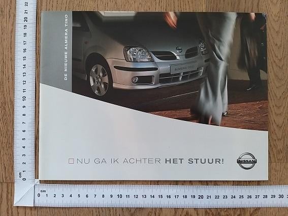 Nissan Almera Tino brochure 2003, Ophalen of Verzenden, Gelezen, Nissan