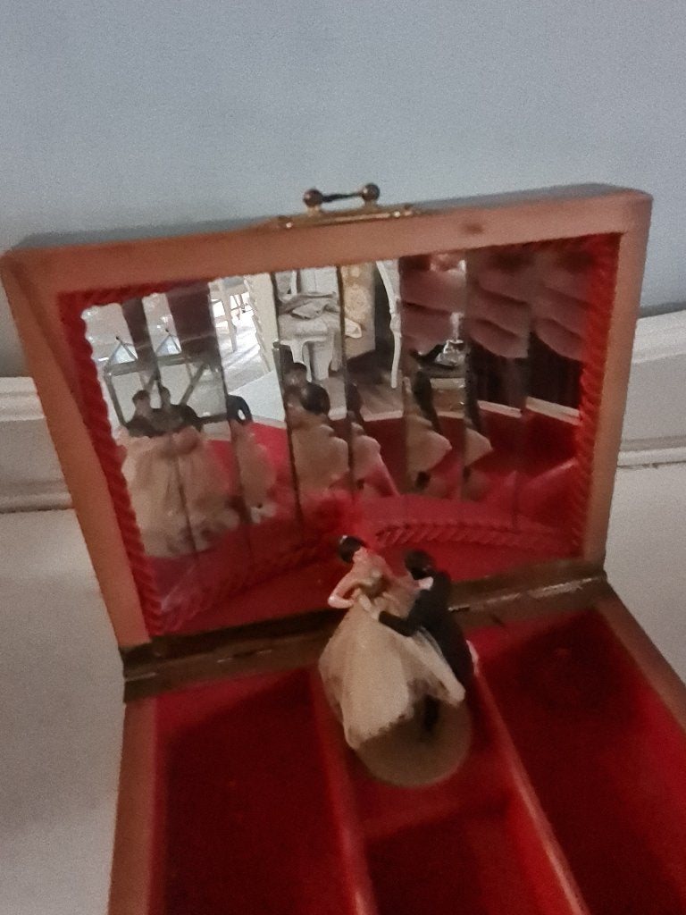Vintage muziek doosje, Antiek en Kunst, Curiosa en Brocante, Ophalen of Verzenden