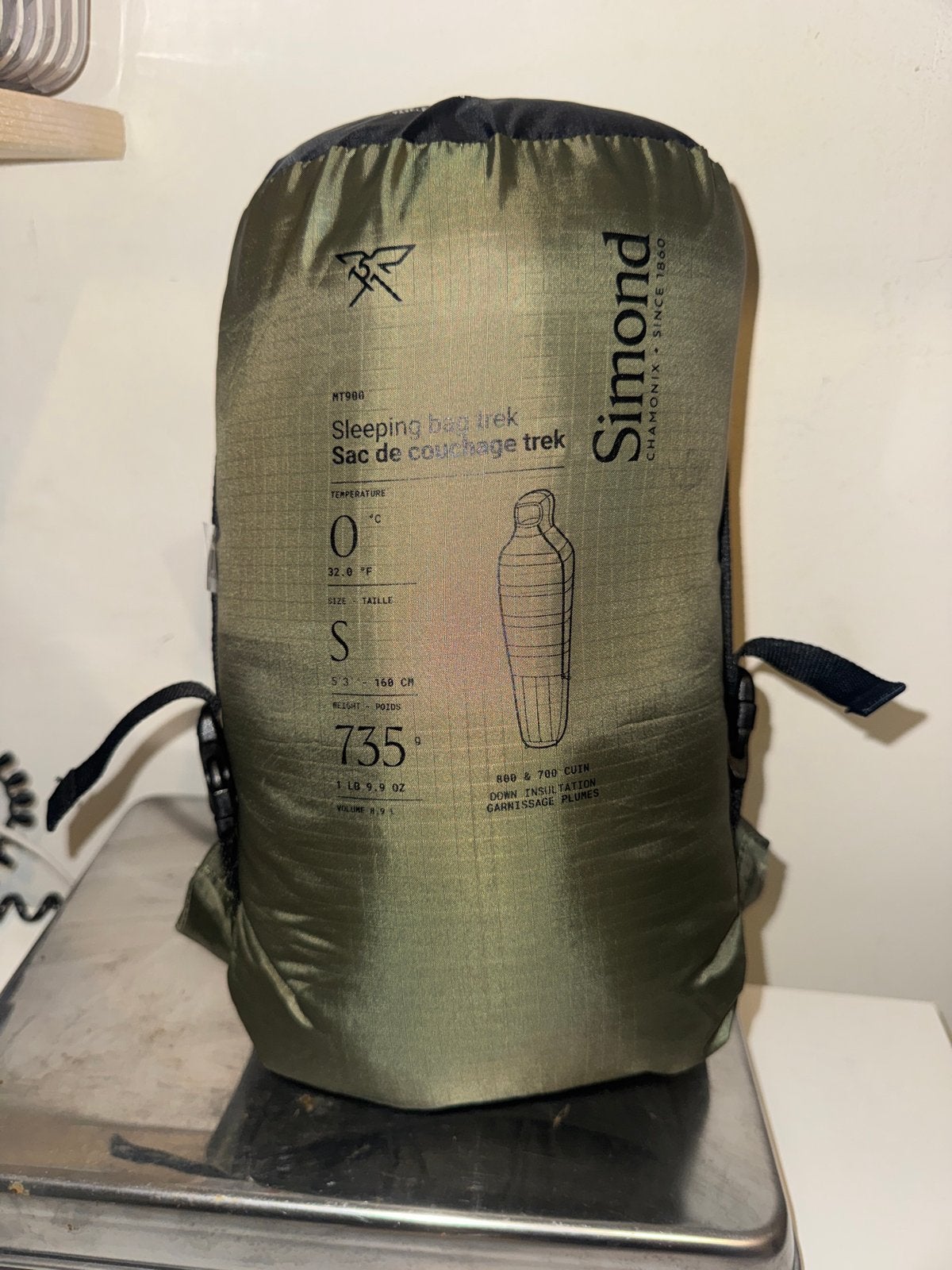 Nieuwe Simond MT900 Dons Slaapzak 0C - Maat S, Ophalen of Verzenden, Nieuw