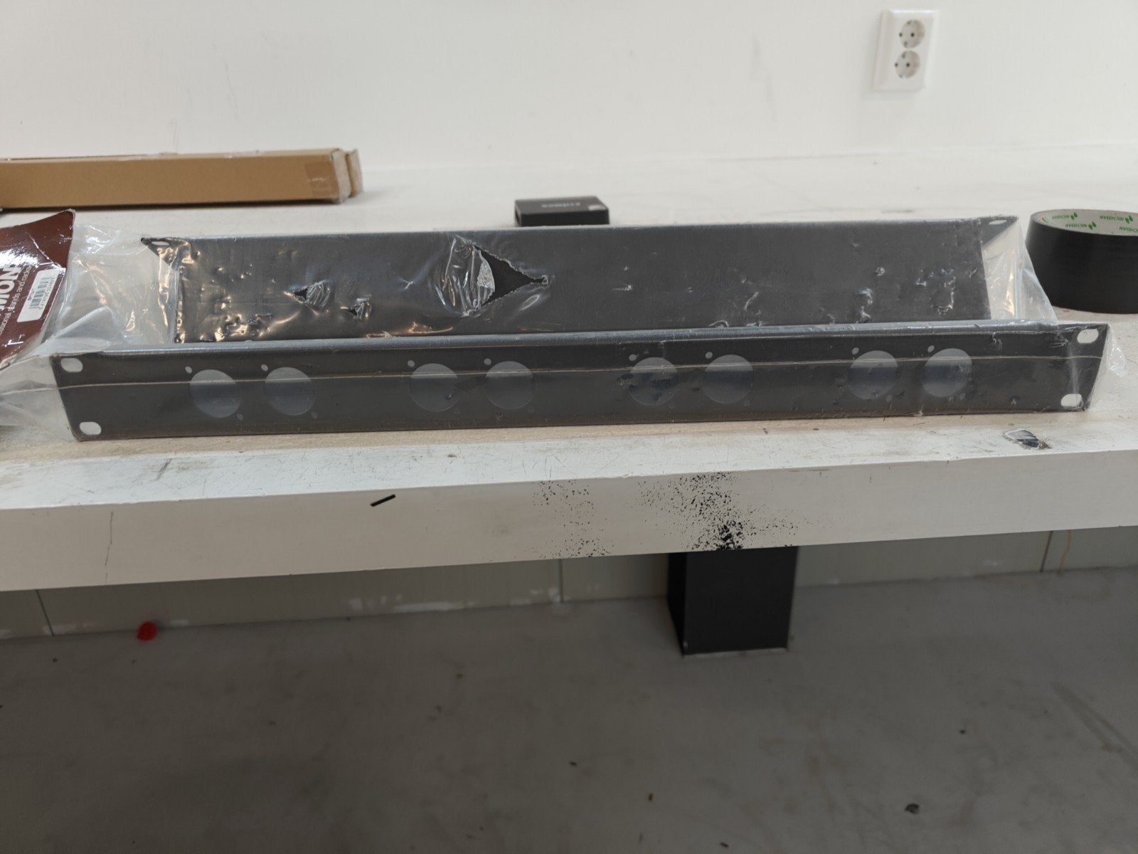 3x 19" Caymon BP108T aansluitpaneel 1HE 8x D-hole Nieuw, Ophalen of Verzenden, Nieuw
