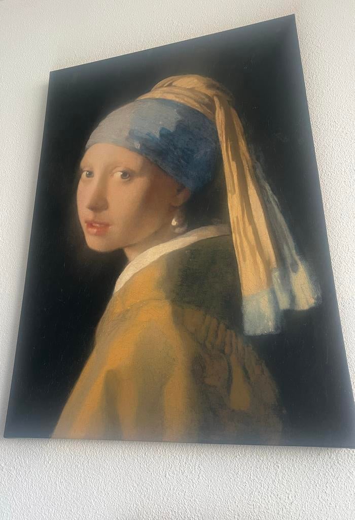 Het Meisje met de Parel - Canvas Schilderij, Ophalen of Verzenden