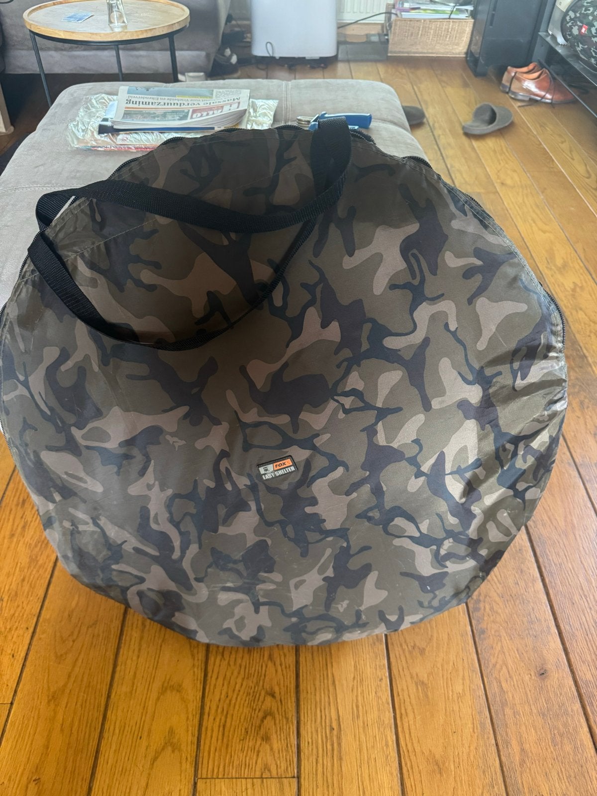 - FOX Carp EASY SHELTER CAMO pop-up uniek, Ophalen of Verzenden, Zo goed als nieuw, Overige typen