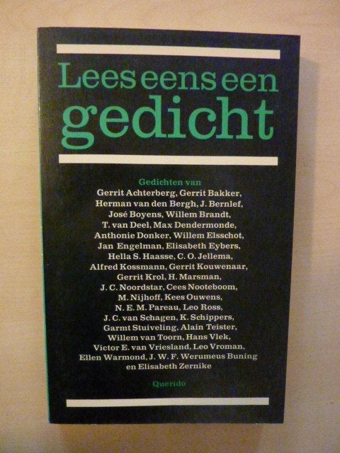 G. Achterberg ea - Lees eens een gedicht, Verzenden, Zo goed als nieuw