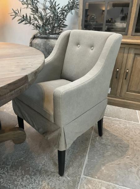 2 stuks landelijke eetkamerstoel "Nancy" van Bocx Interiors, Huis en Inrichting, Stoelen, Ophalen, Twee, Overige kleuren, Stof