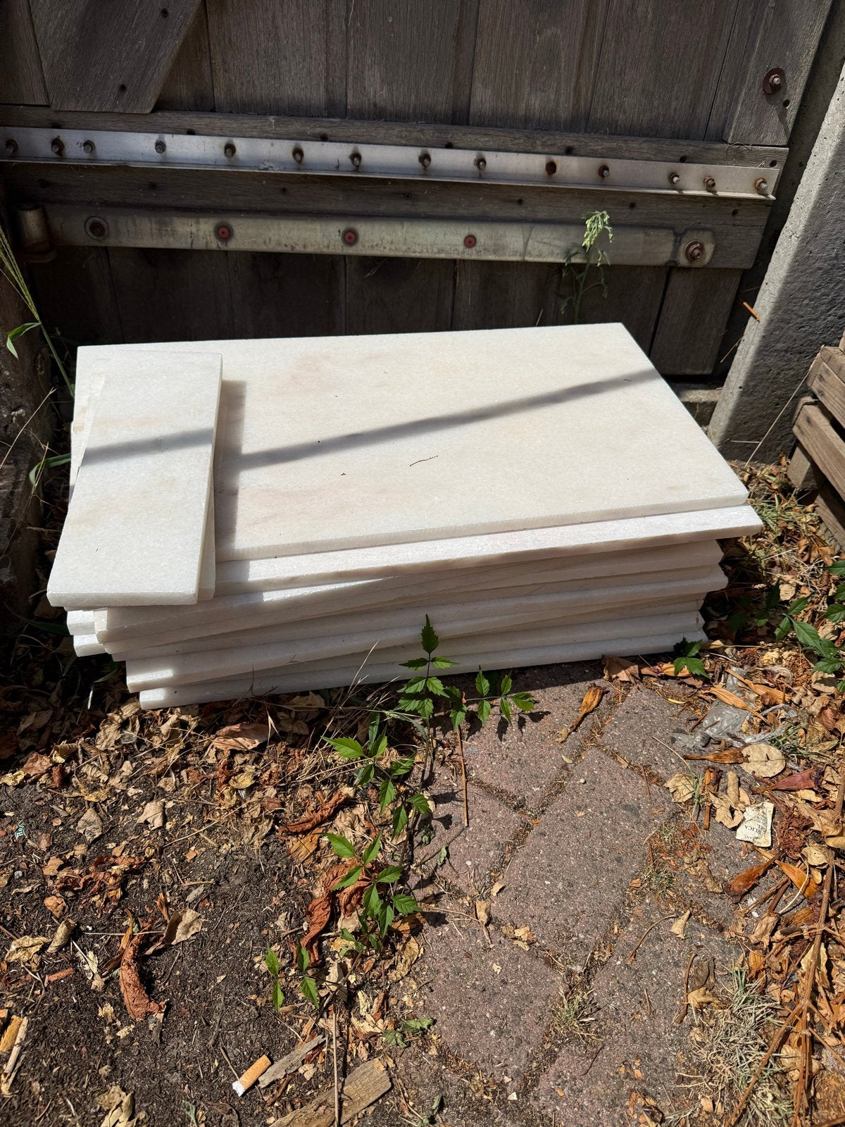 Marmeren tegels 30x60 cm - 14 stuks, Ophalen, 60 cm of meer, Gebruikt, Minder dan 5 m²