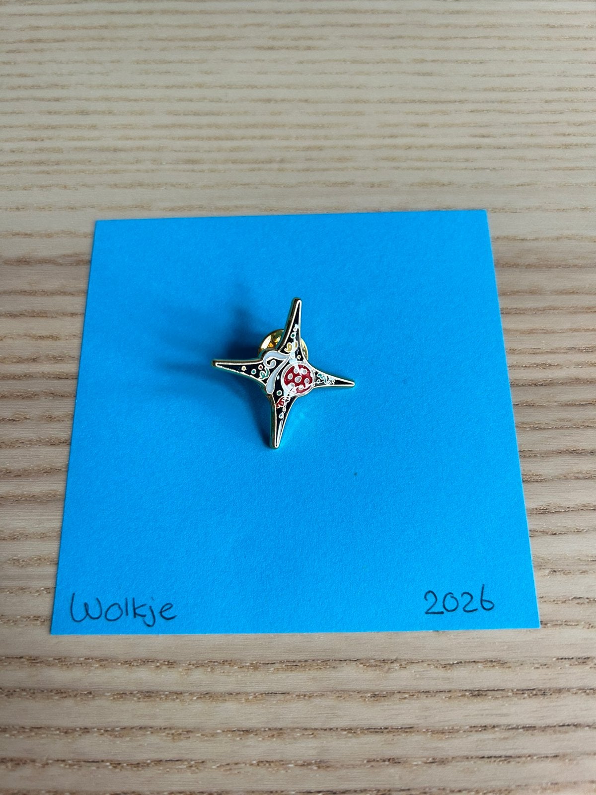 Efteling pin - 70 jaar Jubileum pin personeel, Verzenden, Zo goed als nieuw, Button of Speldje