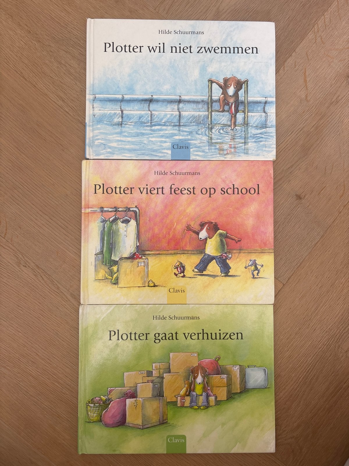 3 Plotter boeken van Hilde Schuurmans (Clavis), Fictie algemeen, Jongen of Meisje, Ophalen of Verzenden, Zo goed als nieuw