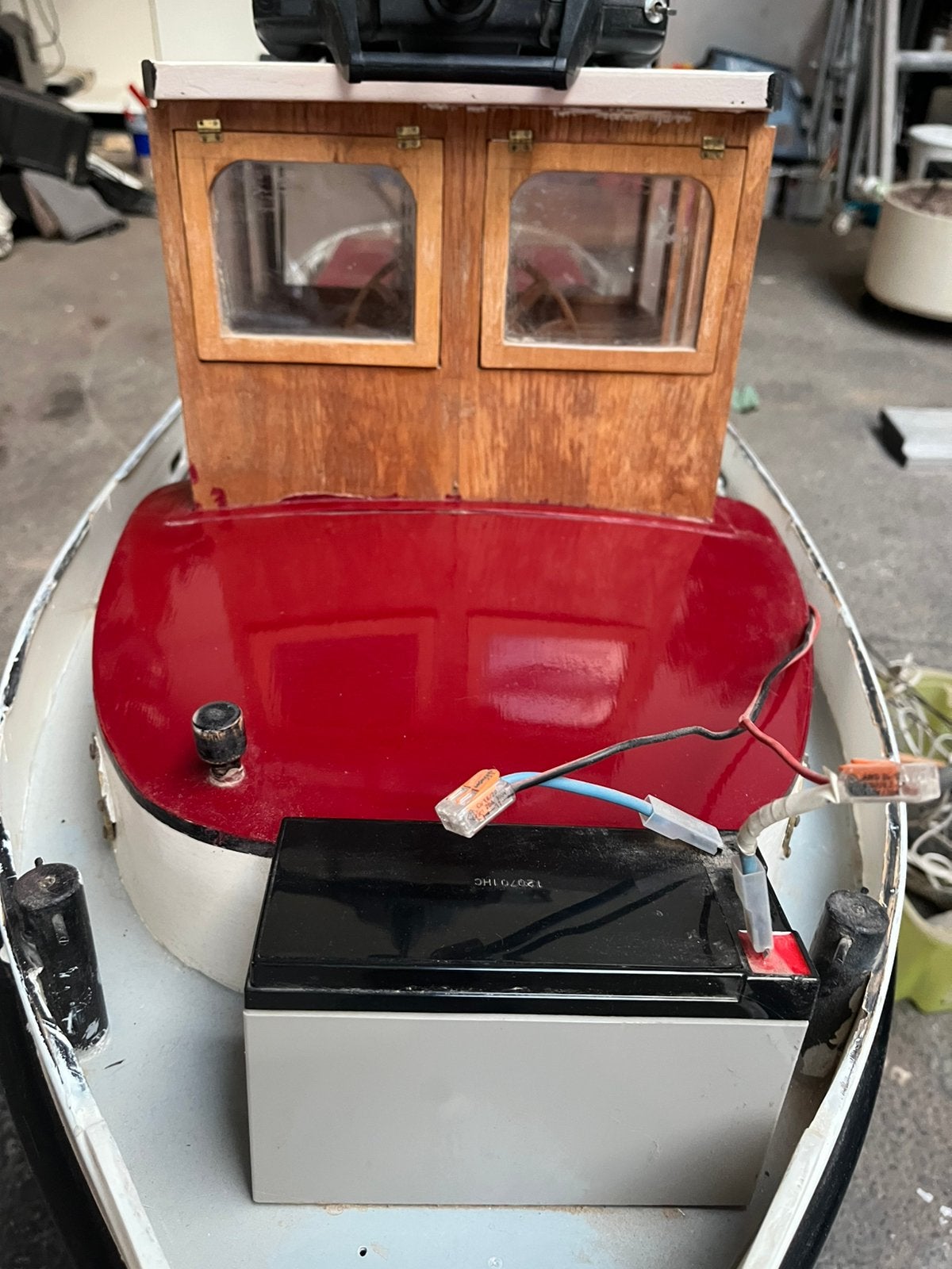 Grote model boot met afstandsbediening, Hobby en Vrije tijd, Modelbouw | Boten en Schepen, Ophalen, Zo goed als nieuw