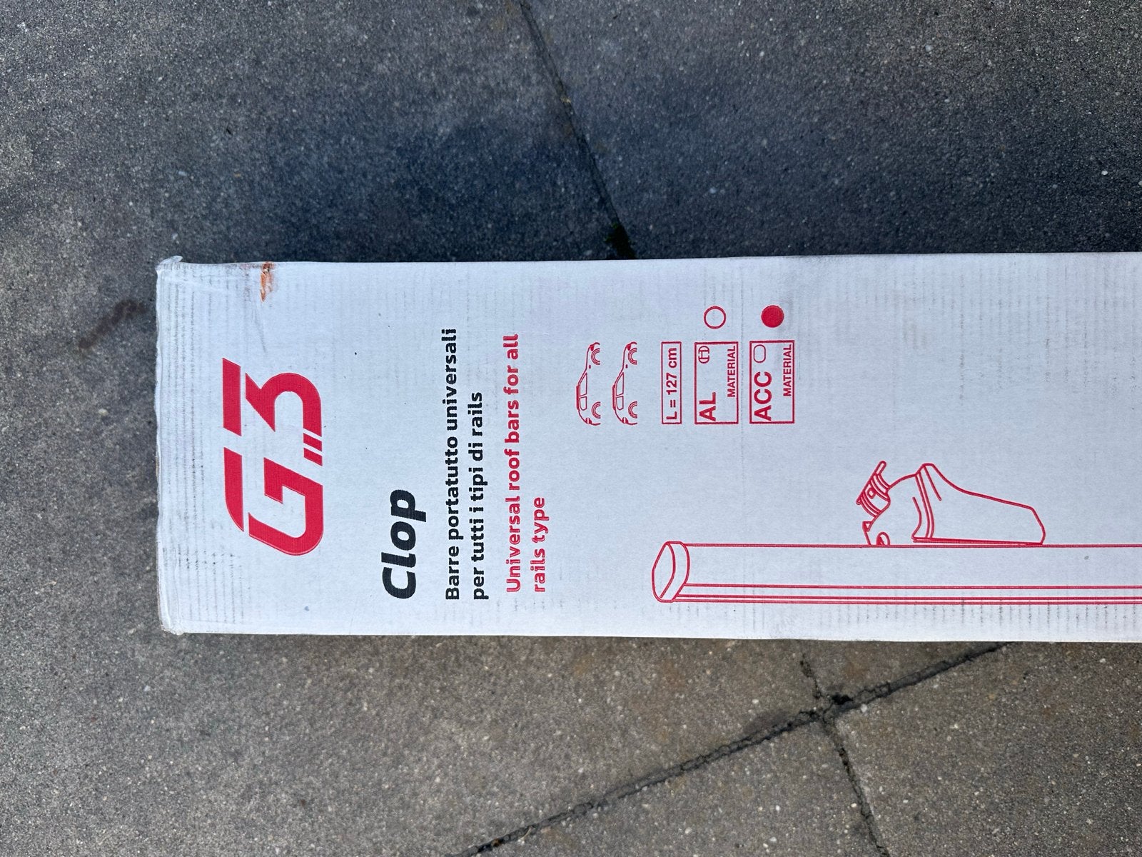 G3 Clop Universele Dakdragers Staal - 127 cm, Ophalen, Nieuw