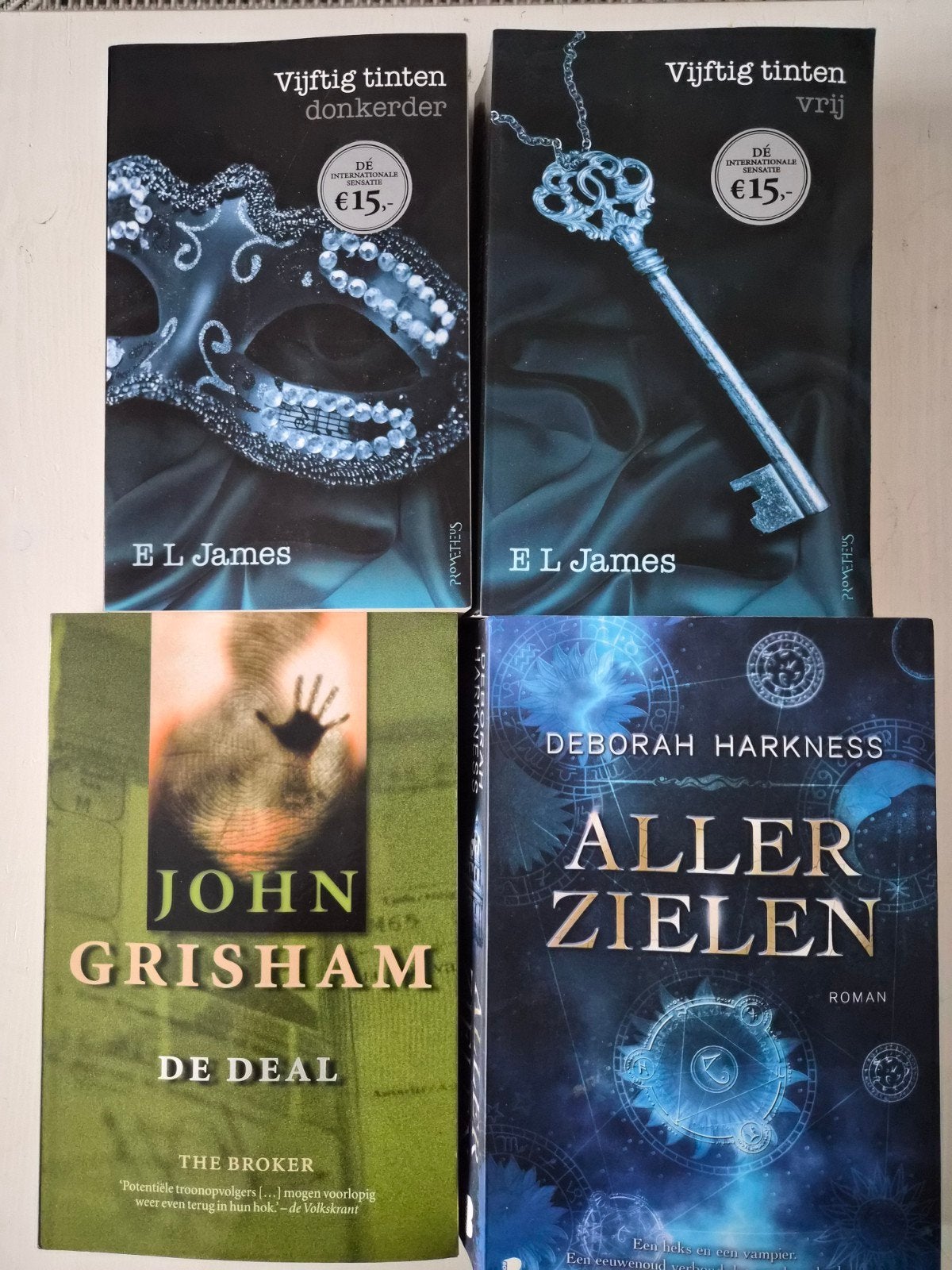 Boekenpakket, Boeken, Ophalen of Verzenden, Gelezen, E.L. James, Deborah Harkness, John Grisham