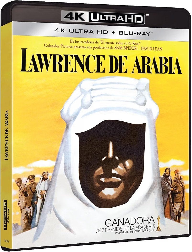 Lawrence of Arabia 4K UHD Blu-Ray ES NLO (Sealed) IMDb 8.9, Cd's en Dvd's, Ophalen of Verzenden, Nieuw in verpakking, Actie