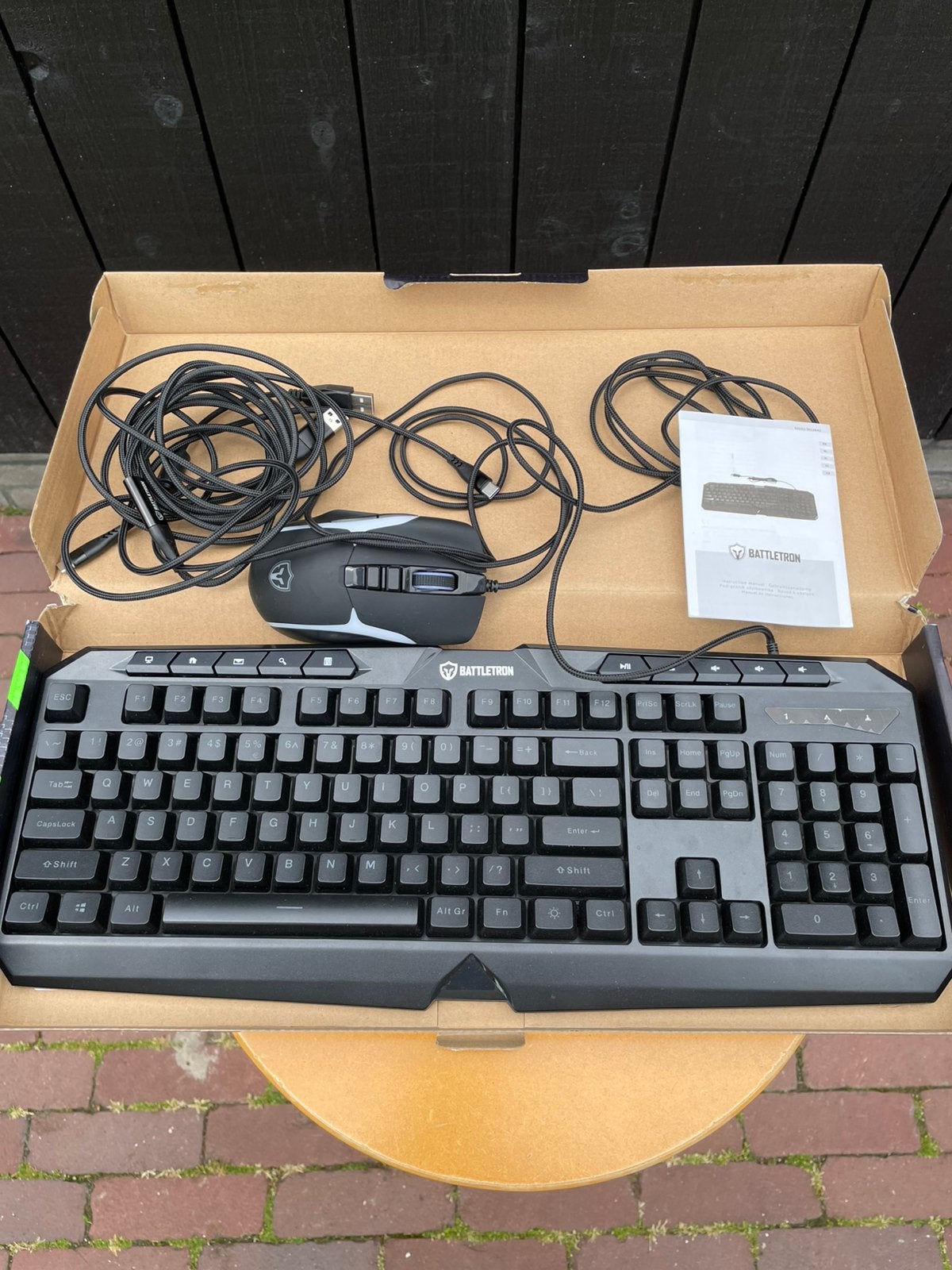 Battletron Gaming Toetsenbord en Muis Set met LED, Computers en Software, Toetsenbord en muis-set, Nieuw, Ophalen of Verzenden