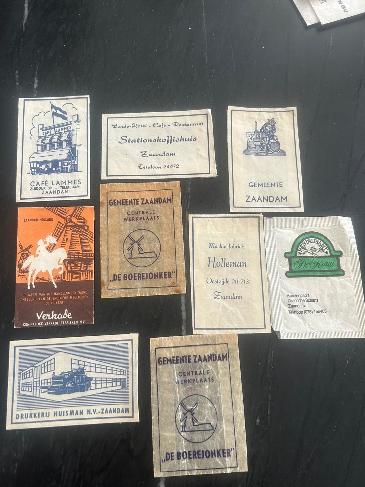 ZAANDAM  suikerzakjes 18 stuks !!, Ophalen of Verzenden, Nederland
