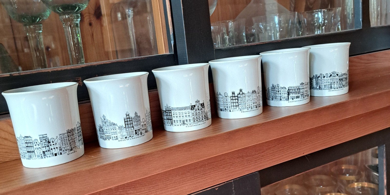 Set van 6 Amsterdamse grachtenpand mokken, Verzenden, Keramiek, Villeroy & Boch, Mok