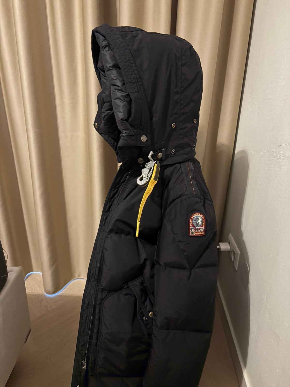 Parajumpers jas long bear zwart, Kleding | Dames, Ophalen of Verzenden, Zo goed als nieuw, Zwart