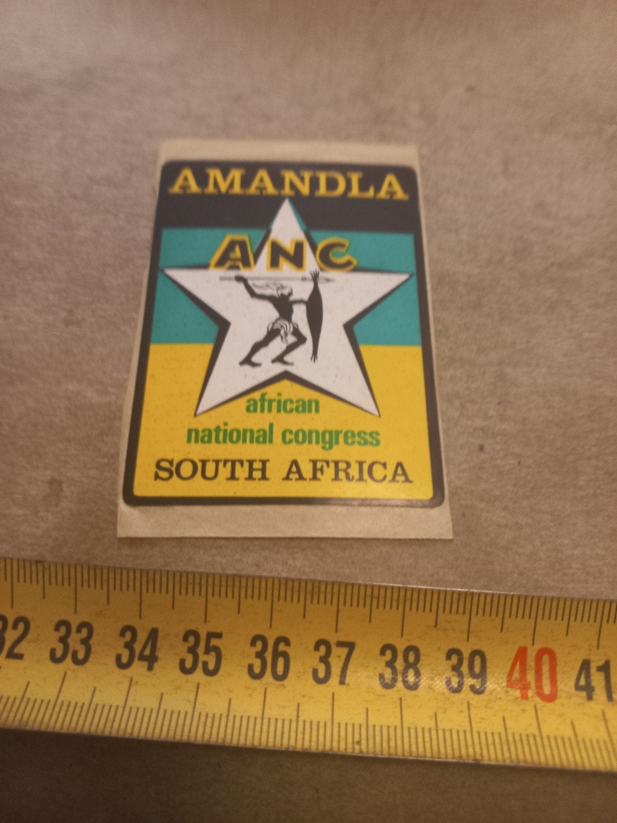 Vintage ANC Amandla Sticker - African National Congress, Ophalen of Verzenden, Gebruikt, Overige typen