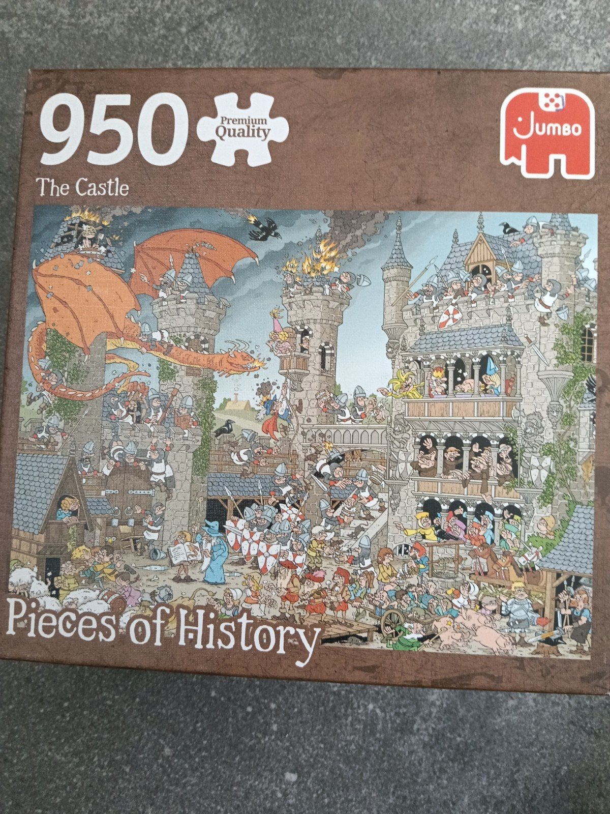 Jumbo The Castle 950 stukjes puzzel - Pieces of History, Ophalen of Verzenden, Meer dan 50 stukjes, Gebruikt, 6 jaar of ouder