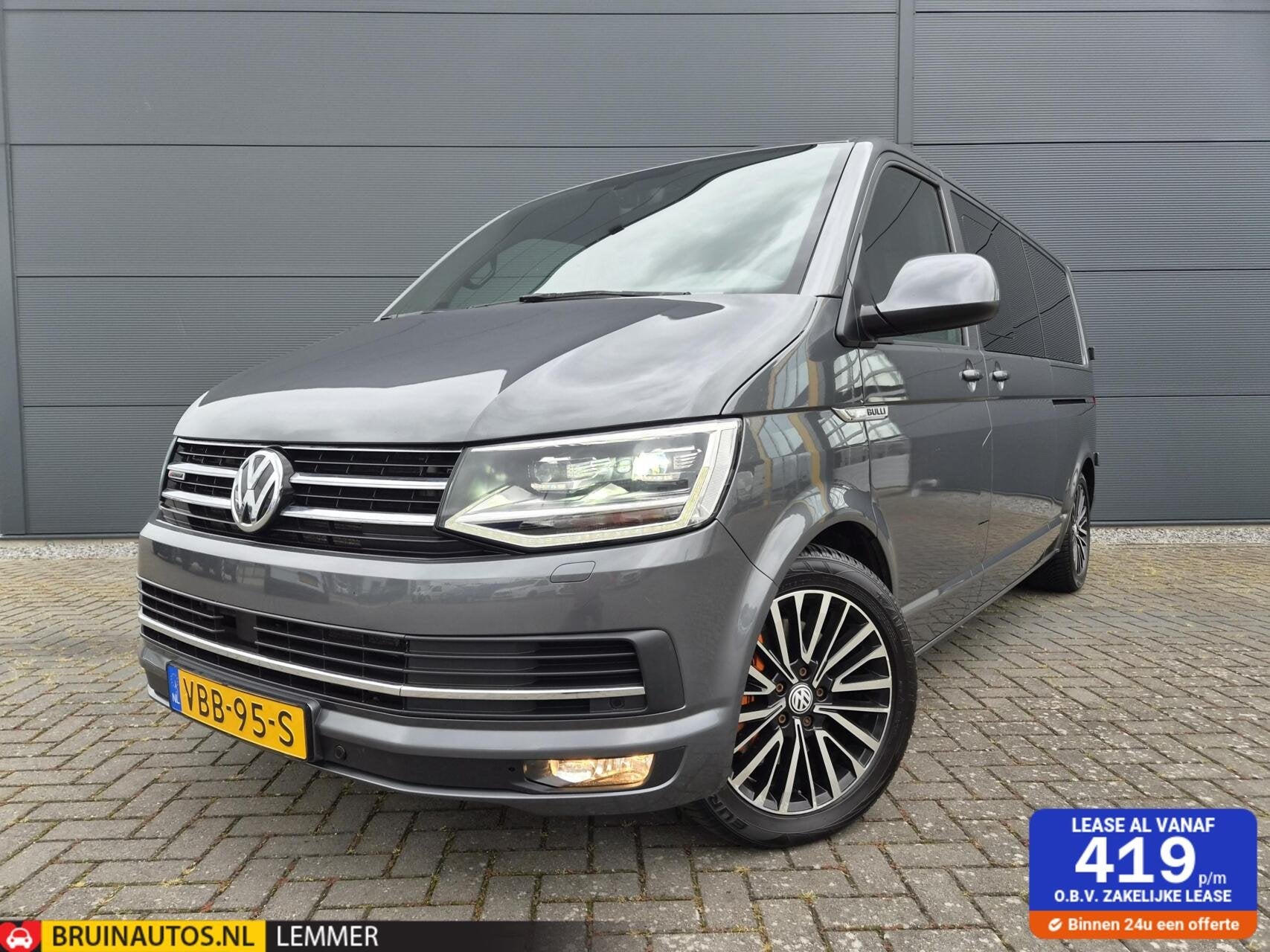 Volkswagen Transporter Bulli 2.0TDI L2H1 DC 4-Motion Leer, Auto's, Automaat, Gebruikt, Euro 6, 4 cilinders