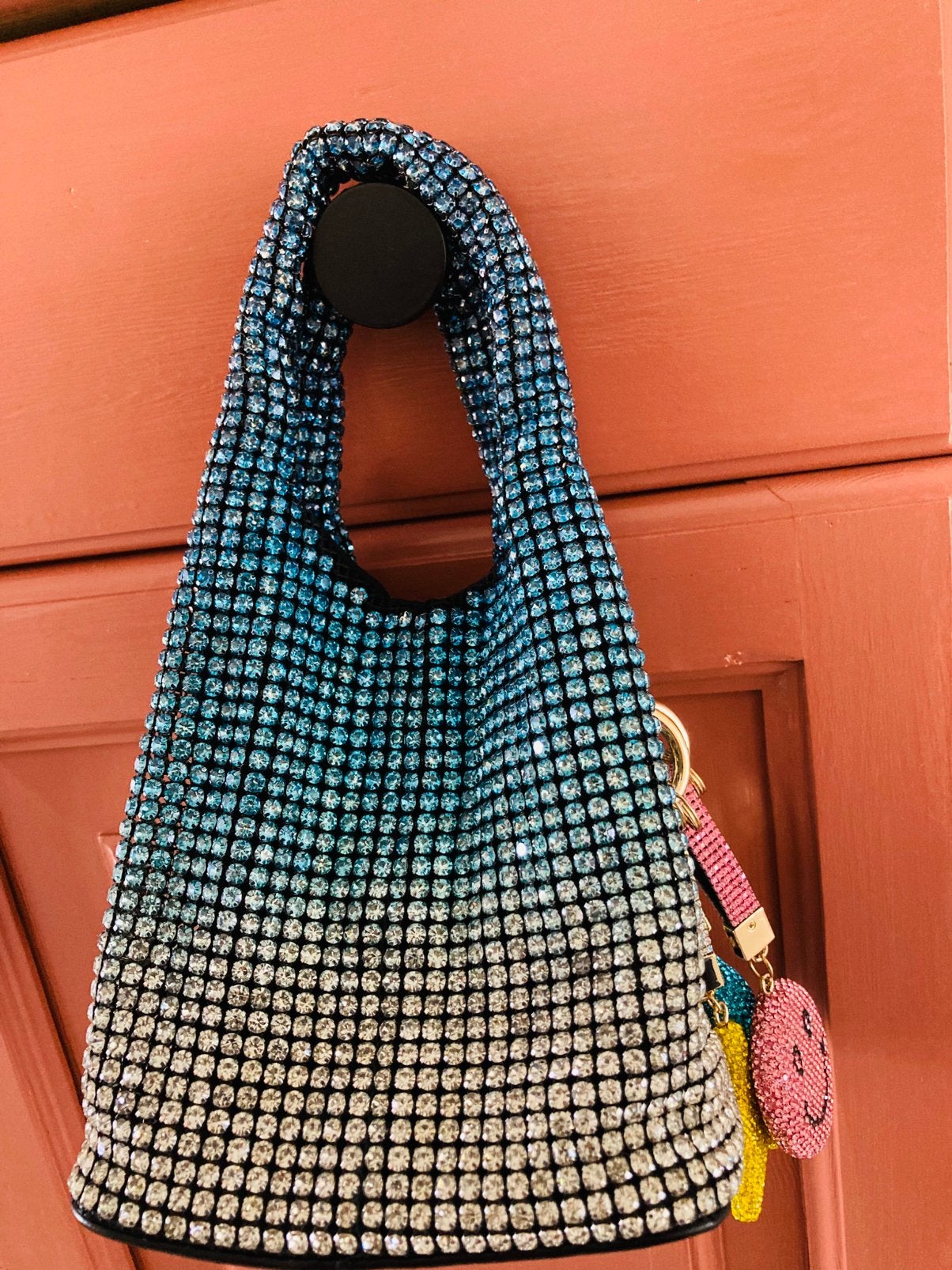️️🐬💞Zara Larson bedazzled nieuwe  handtas tasje sparkle ️, Ophalen of Verzenden, Nieuw, Blauw, Handtas