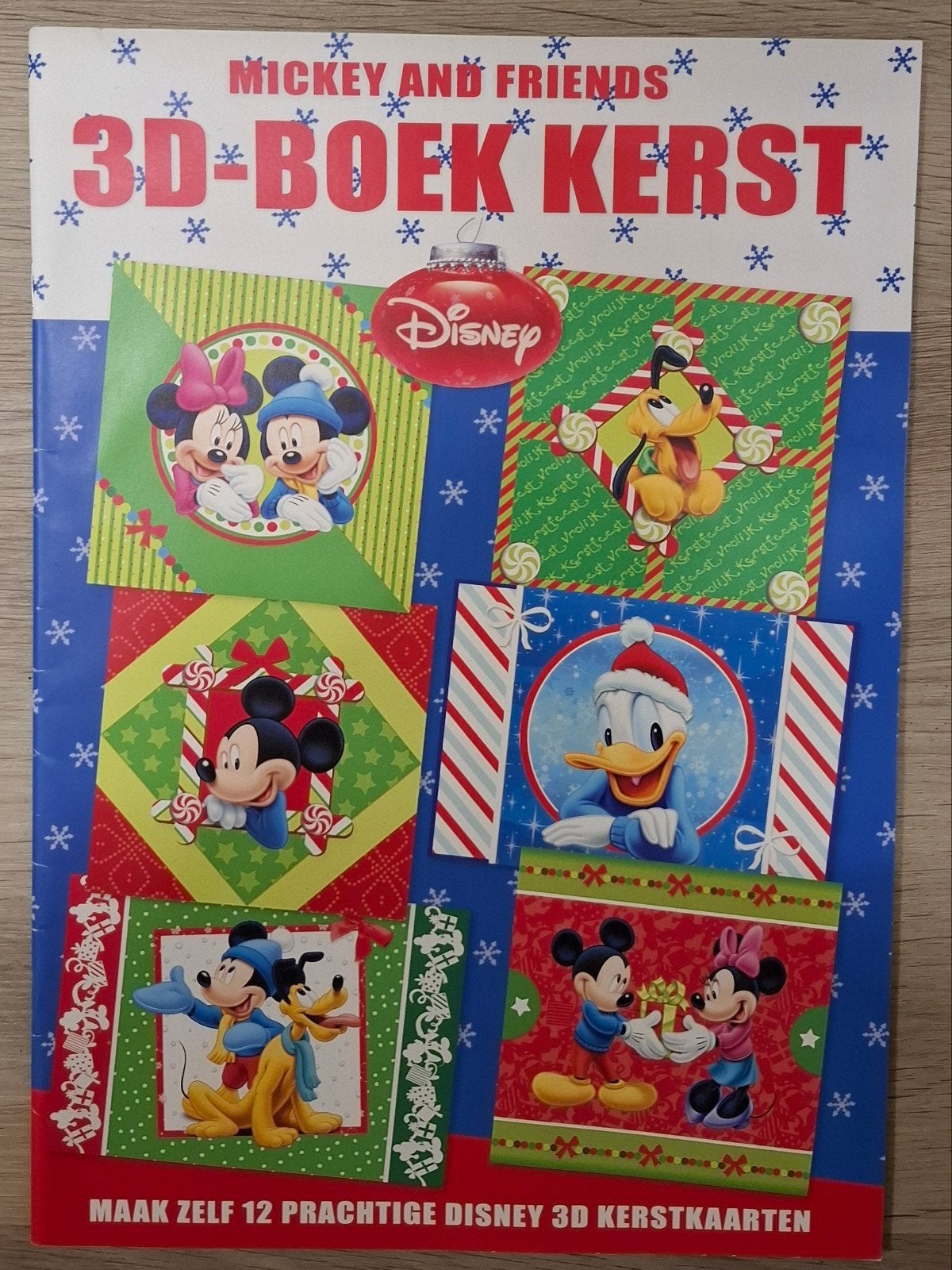 Disney 3D Kaarten Maken Boek - Kersteditie, Ophalen of Verzenden, Nieuw, Kerst, Knipvel