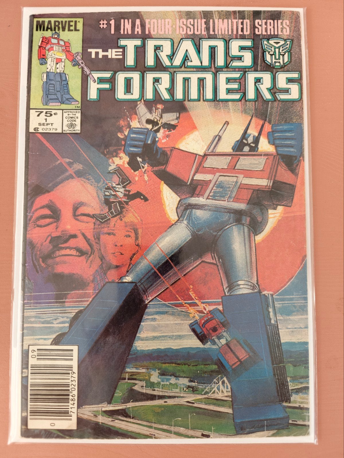 Transformers #1 (1984)🔑, Eén comic, Amerika, Marvel Comics, Ophalen of Verzenden