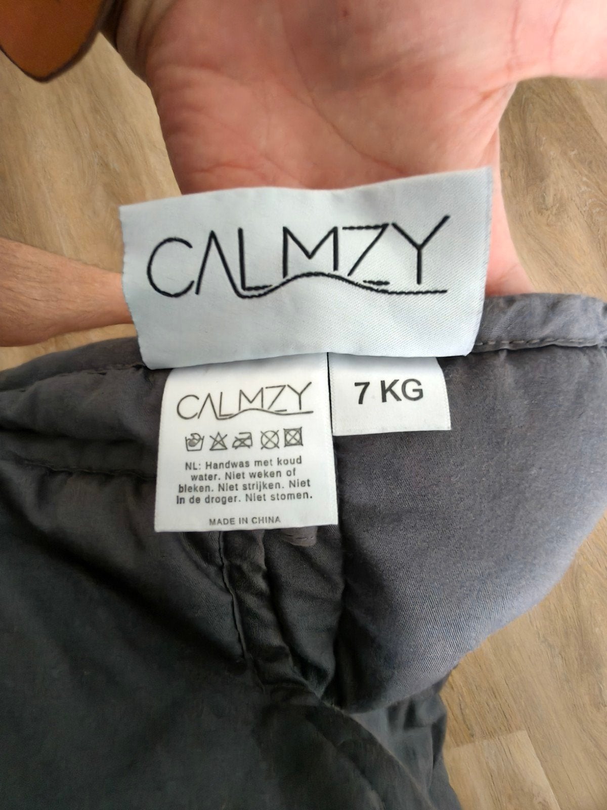 CALMZY Verzwaringsdeken 7 KG, Ophalen, Gebruikt, Eenpersoons, Overige typen