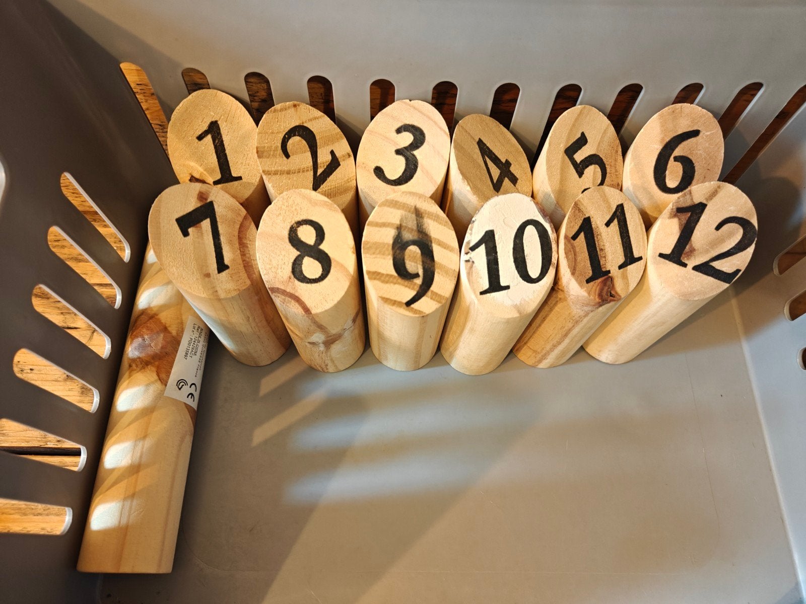 Houten werpspel Mölkky., NVT., Ophalen of Verzenden, Zo goed als nieuw, NVT.