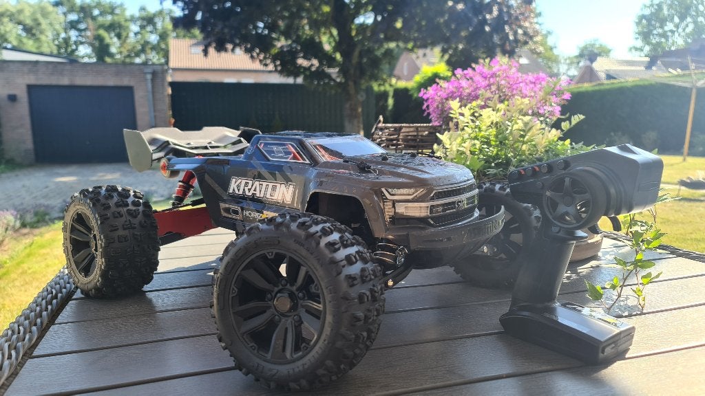 Arrma Kraton 6s EXB V2 - Aluminium Extra`s - Custom 1:8 RC, Ophalen, Zo goed als nieuw, 1:5 t/m 1:8, Auto
