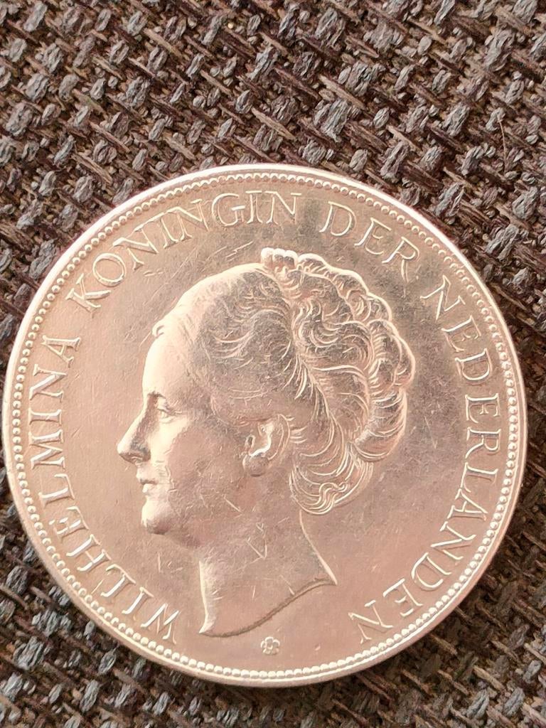 Zilveren Rijksdaalder Wilhelmina 1930, Verzenden, Zilver, Koningin Wilhelmina, Losse munt