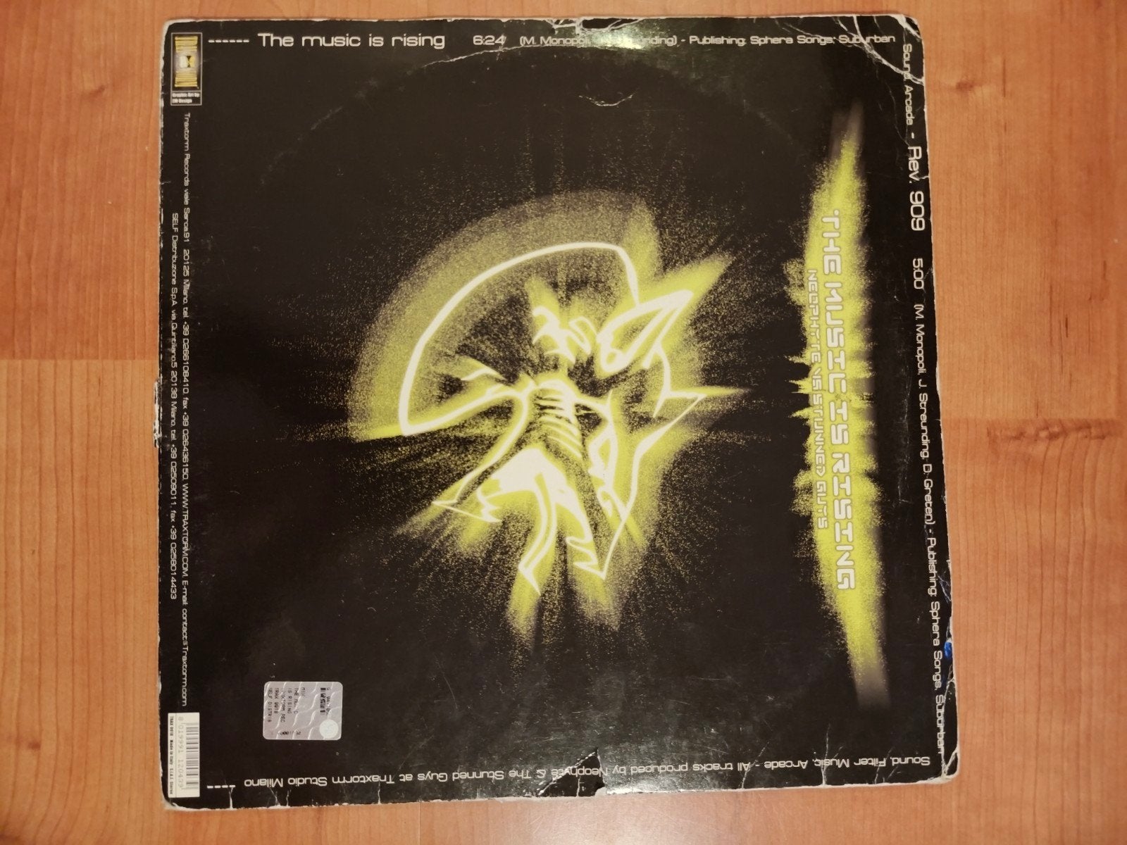 12 inch Vinyl - Neophyte vs. Stunned Guys - The Music Is Ris, Ophalen of Verzenden, Zo goed als nieuw