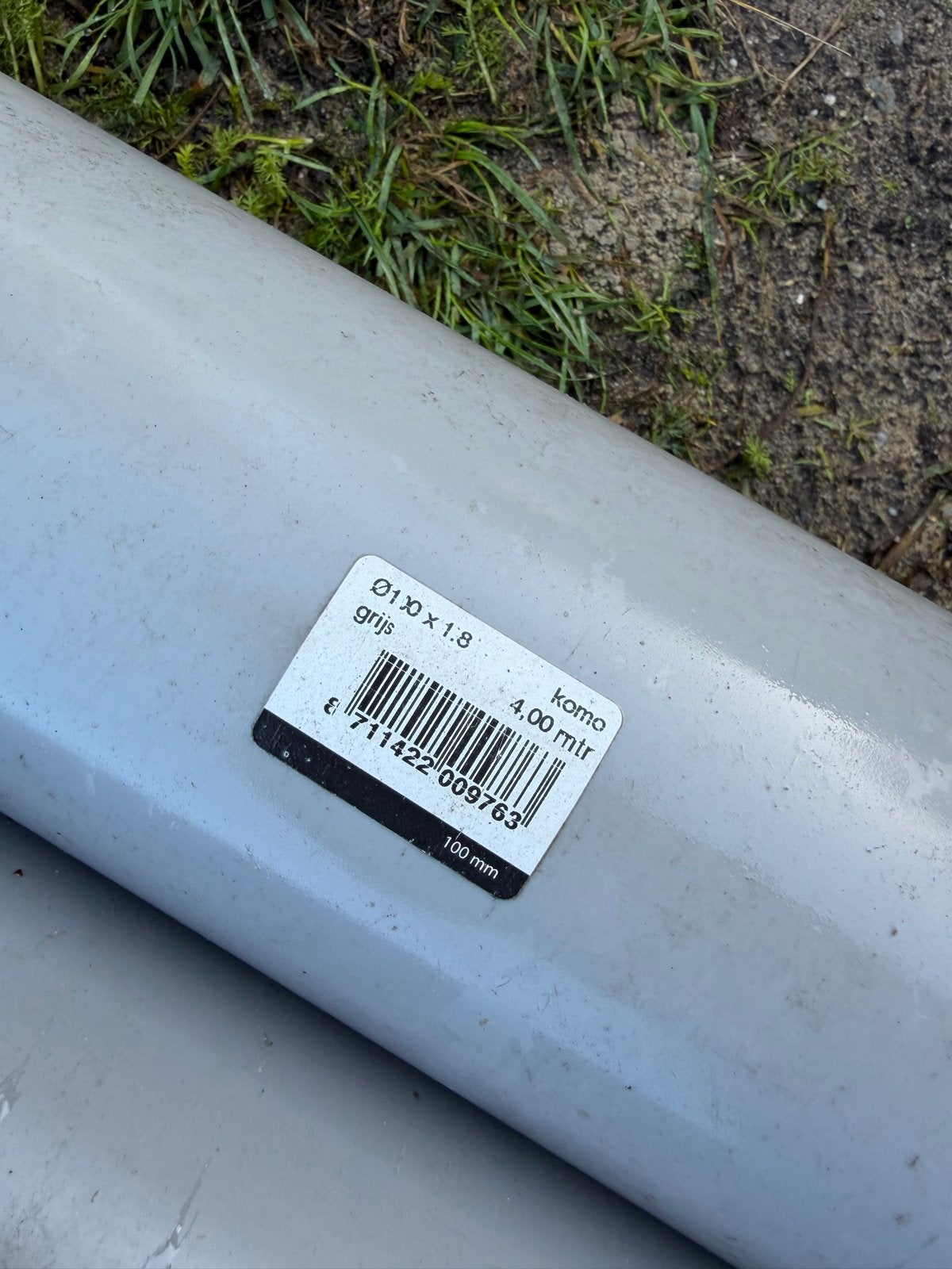 Diverse PVC buizen: 100mm (4m) en 125mm (2m) KOMO, Ophalen, Gebruikt, Pvc, 2 tot 4 meter
