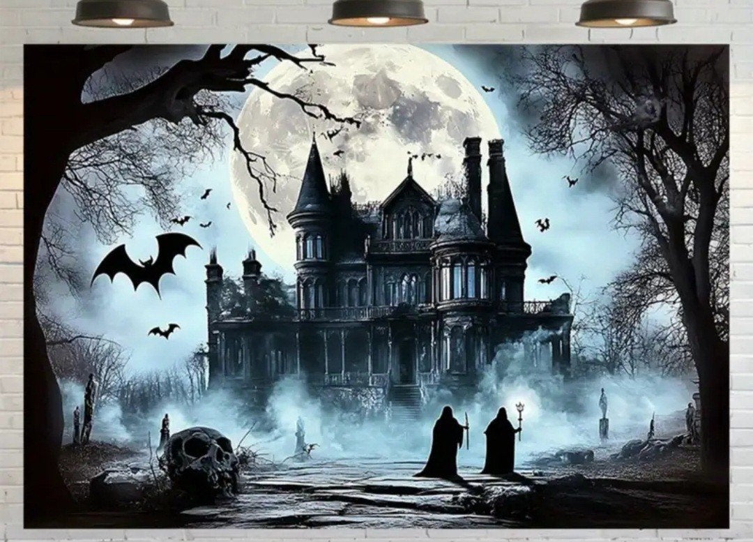 horror griezel Halloween decordoek anderhalve meter breed, Ophalen of Verzenden