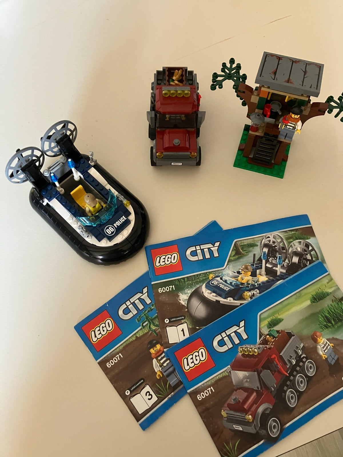LEGO City 60071 Hovercraft Arrestatie met instructies, Ophalen of Verzenden, Zo goed als nieuw, Overige merken