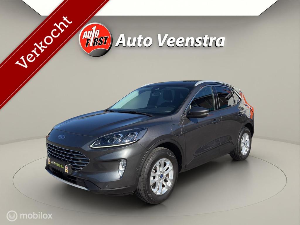 Ford Kuga 2.5 PHEV Titanium X|CAMERA|STOEL/STUURVERW|TREKH, Gebruikt, Zwart, 4 cilinders, Met garantie (alle)