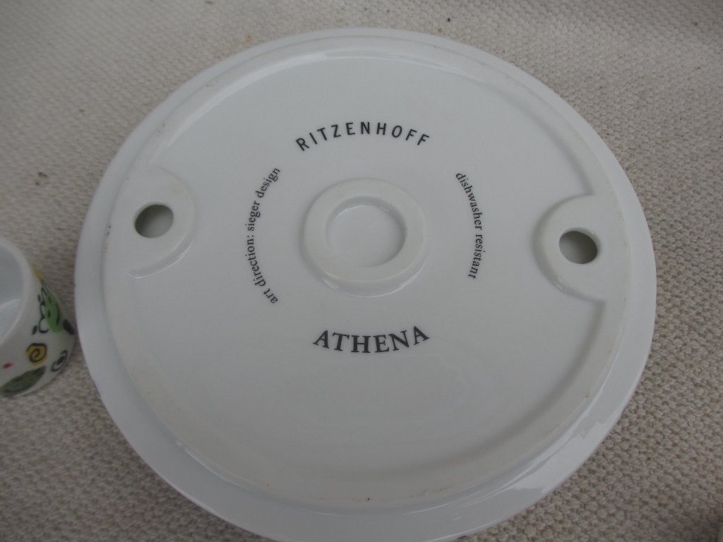 RITZENHOFF ATHENA design; Roger Selden olijfschotel/eierdop, Overige merken, Overige typen, Ophalen of Verzenden, Zo goed als nieuw