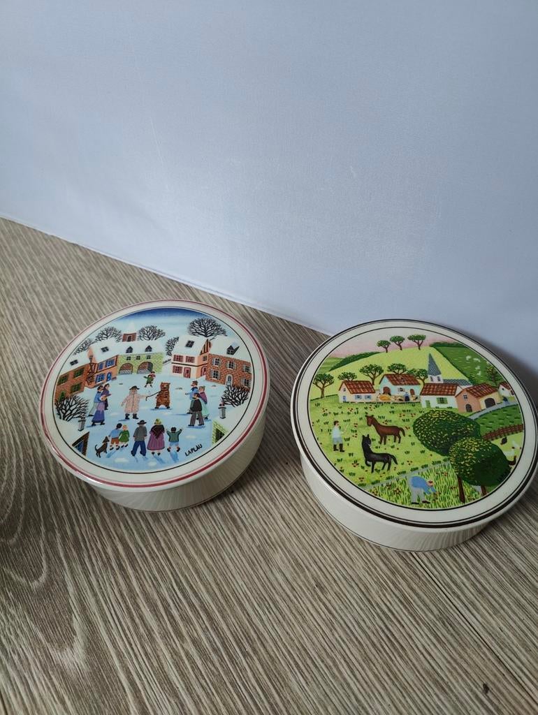 Set van 2 Laplau decoratieve dozen - Winter & Lente, Ophalen of Verzenden