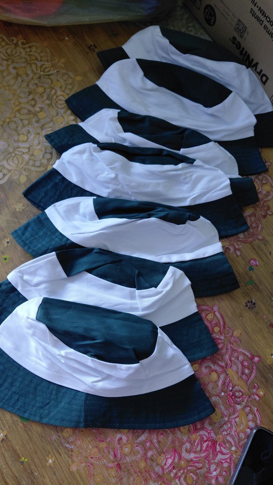 7x katoenen "vissers" hoedjes, Ophalen of Verzenden, Nieuw