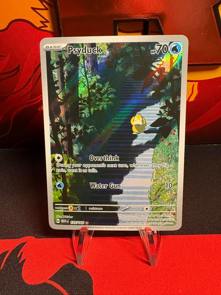 Psyduck 175/165 Pokémon kaart, Ophalen of Verzenden, Zo goed als nieuw, Losse kaart, Foil
