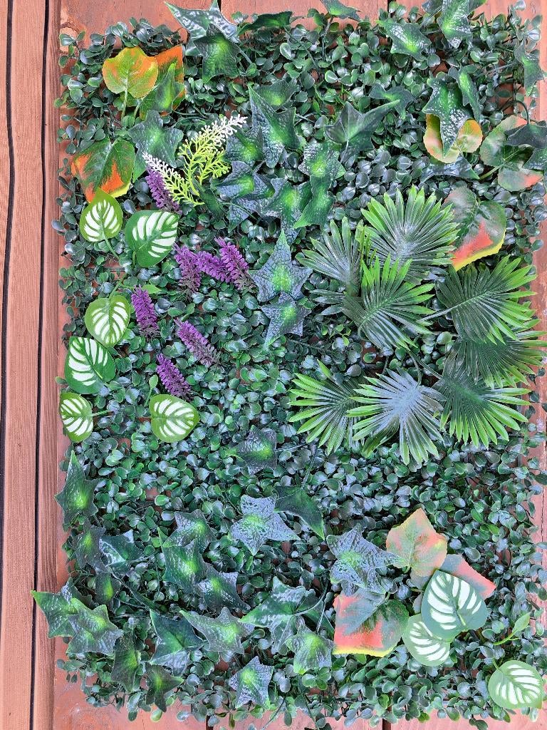 Kunstplant wandpanelen, Ophalen, Nieuw, Binnen, Inclusief kunstbloemen