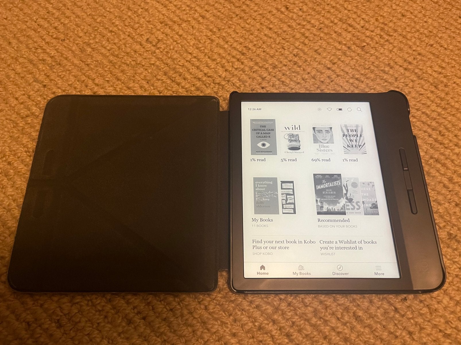 Kobo Libra H2O e-reader, Computers en Software, Ophalen of Verzenden, Zo goed als nieuw, 8 GB, Touchscreen